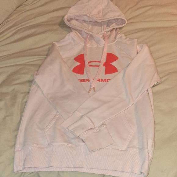 Under Armour Tops - Under Armour Pink Classic Logo Hoodie